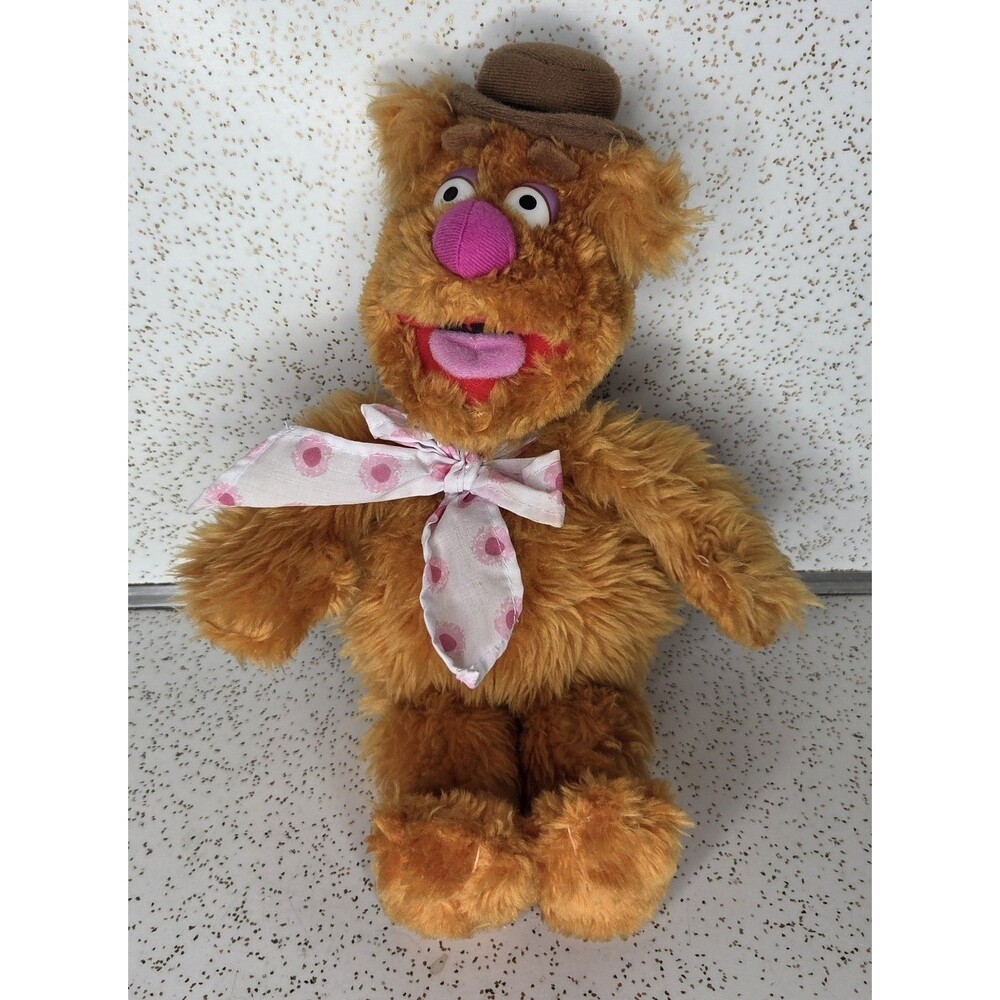 The Muppets Fozzie Bear Plush Nanco Stuffed Doll Jim Henson Toys 13"